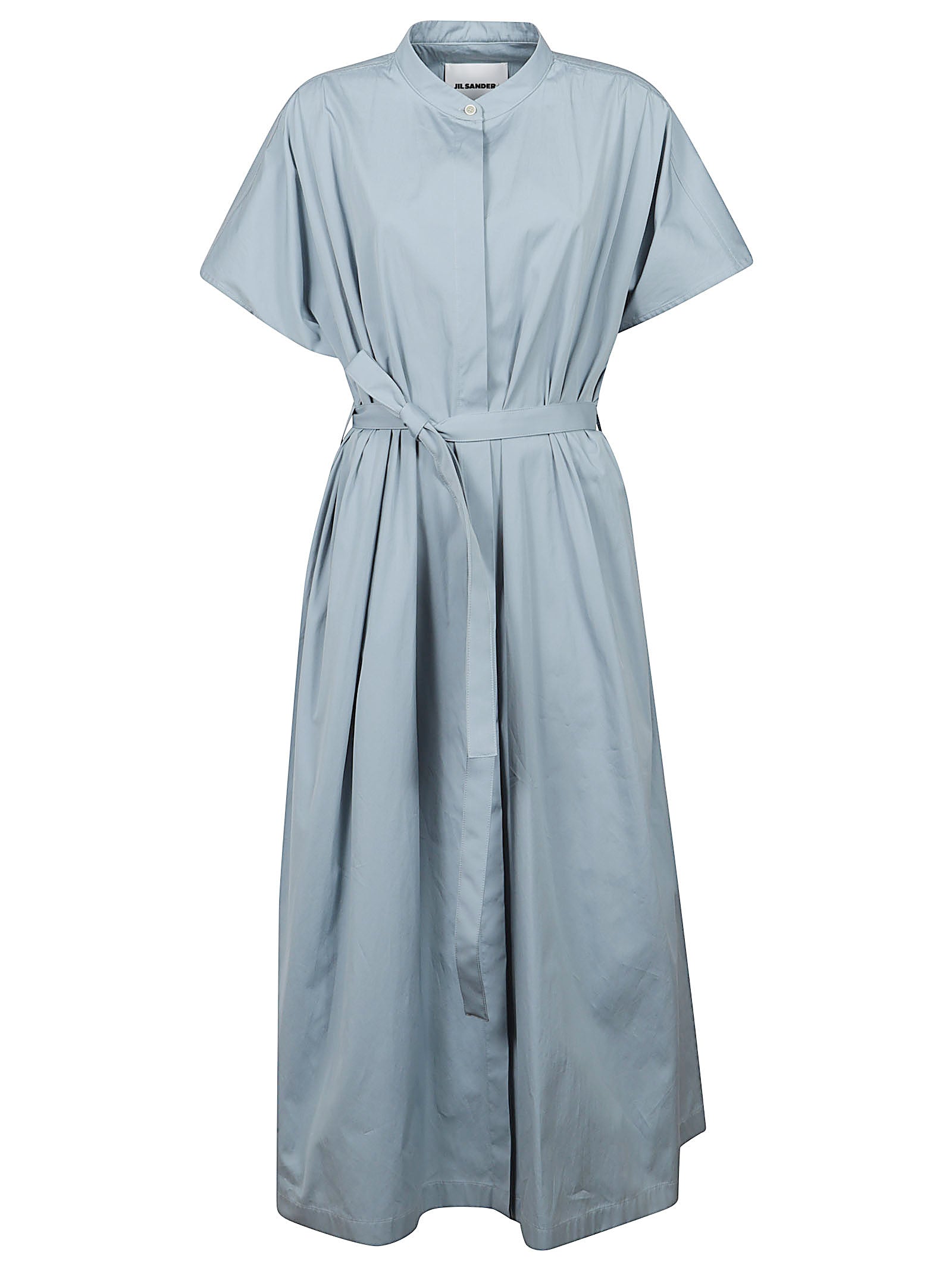 Flowing Midi Dress with Belted Waist