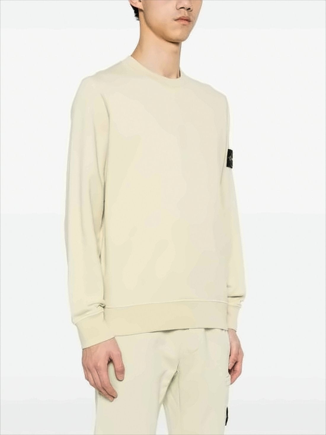 Crewneck Sweatshirt with Compass Logo Patch