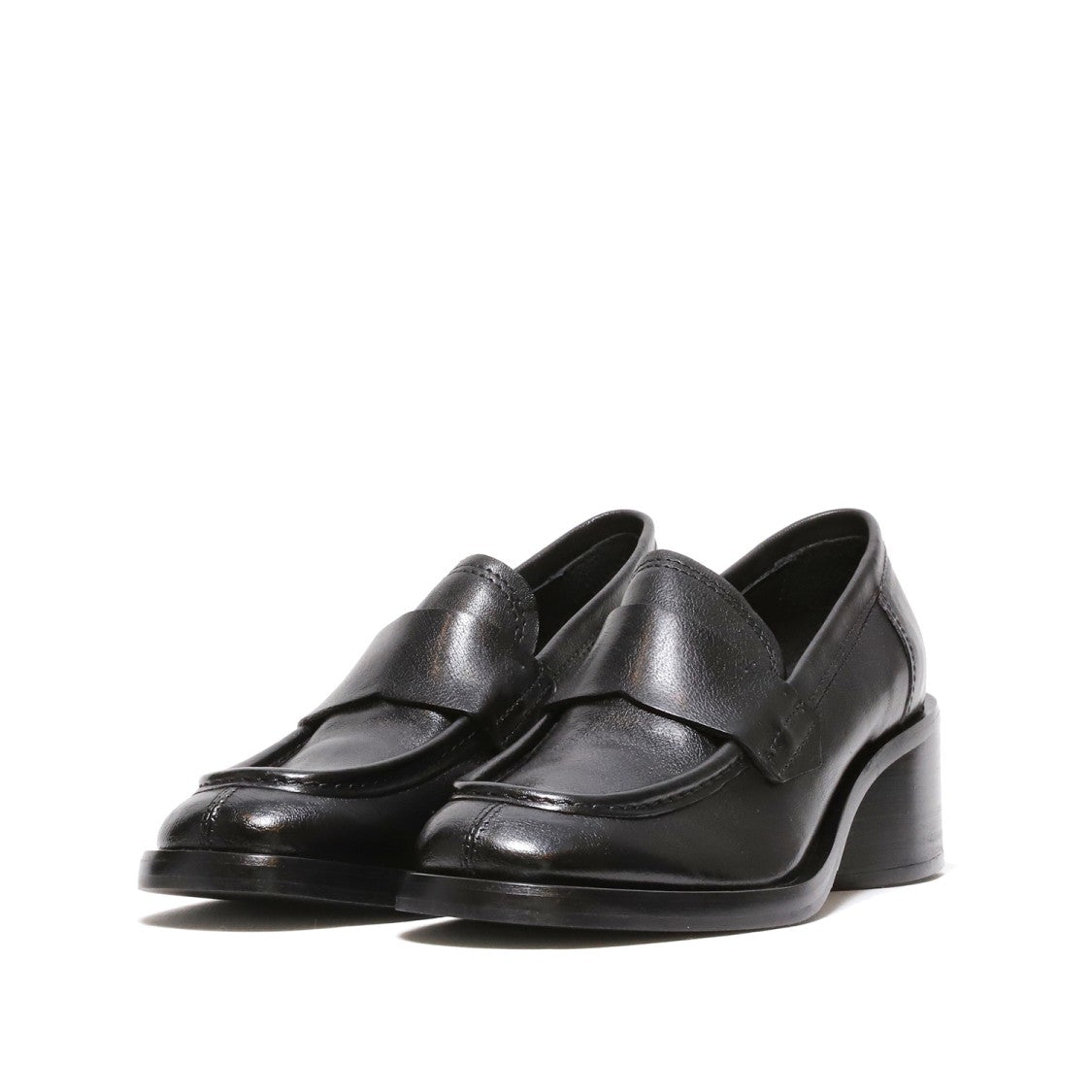 Black Buffalo Leather Moccasins