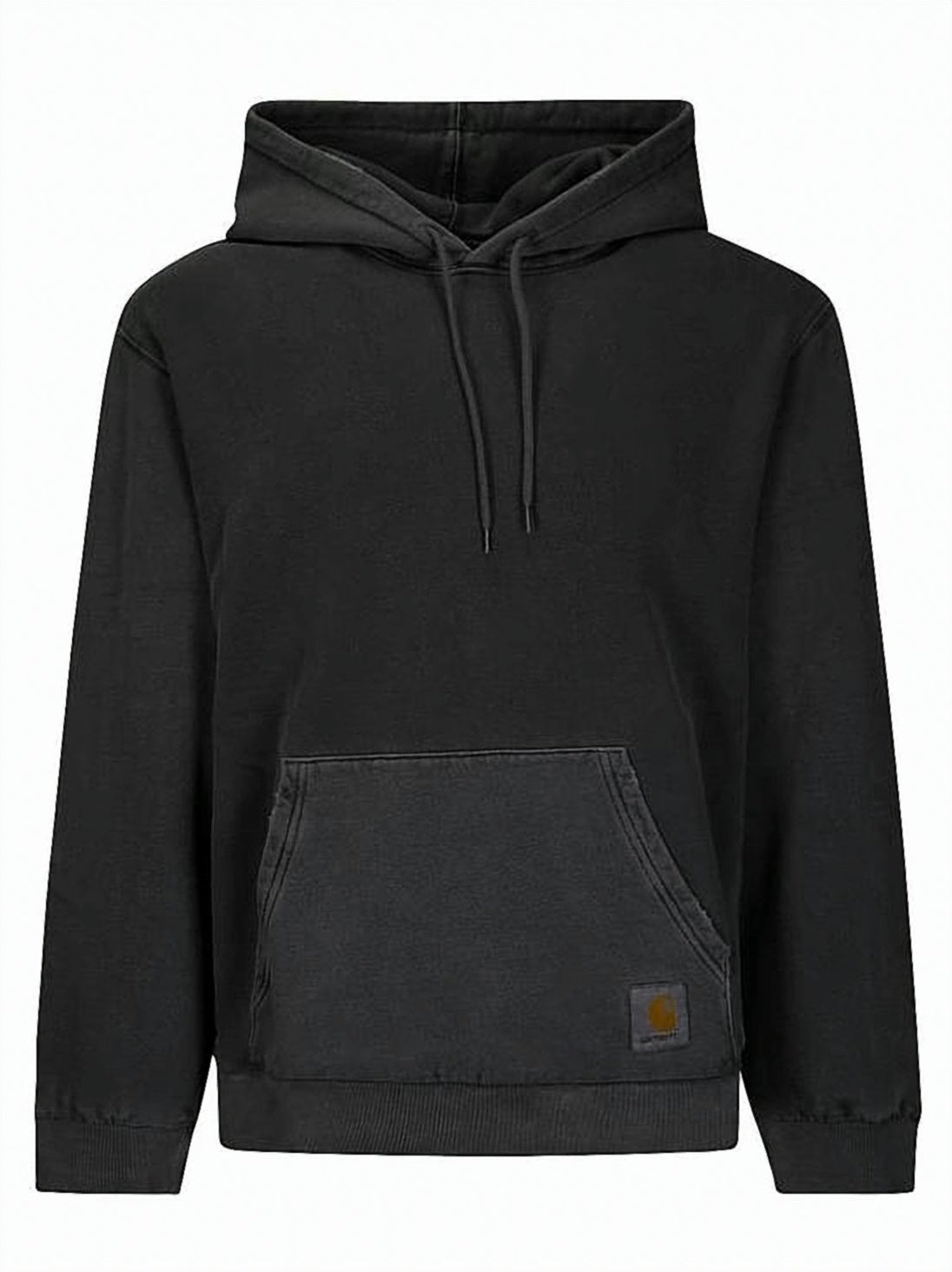 Relaxed Fit Black Hoodie with Kangaroo Pocket