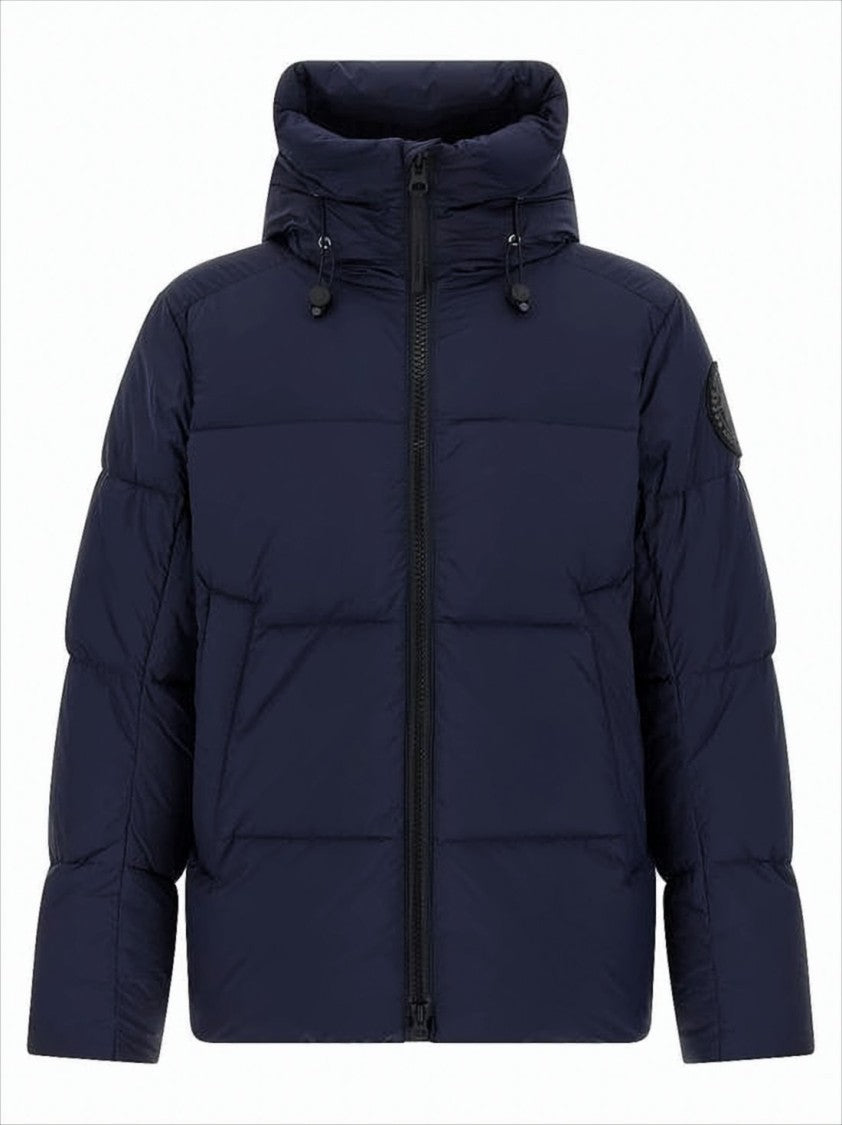 Quilted Padded Jacket with Adjustable Collar