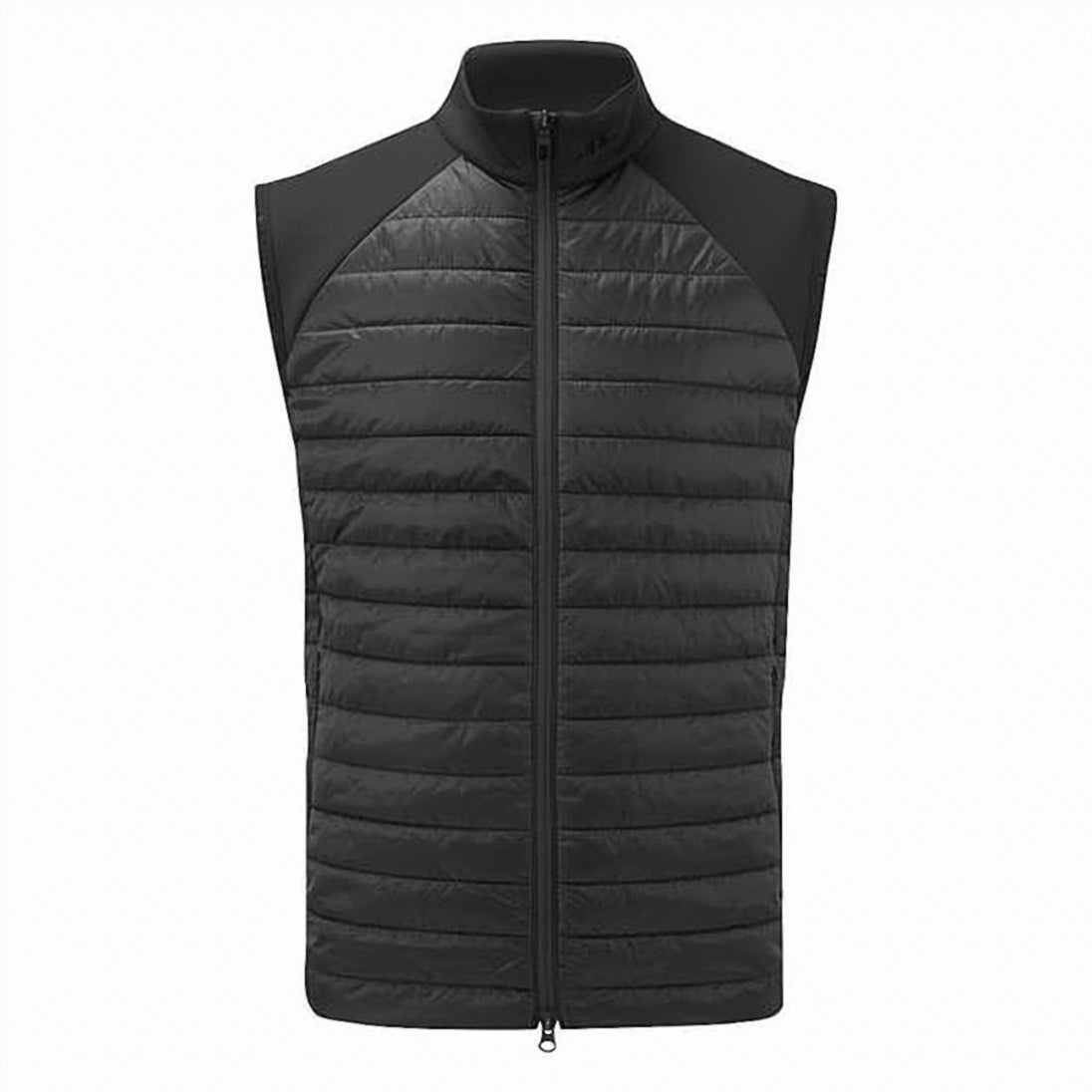 Quilted Vest with High Collar