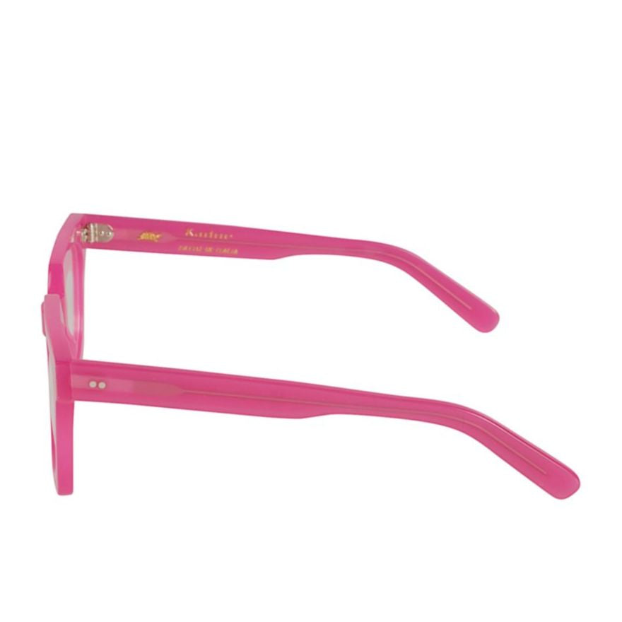 Maya Oversized Square Frame Sunglasses with Pink Translucent Finish