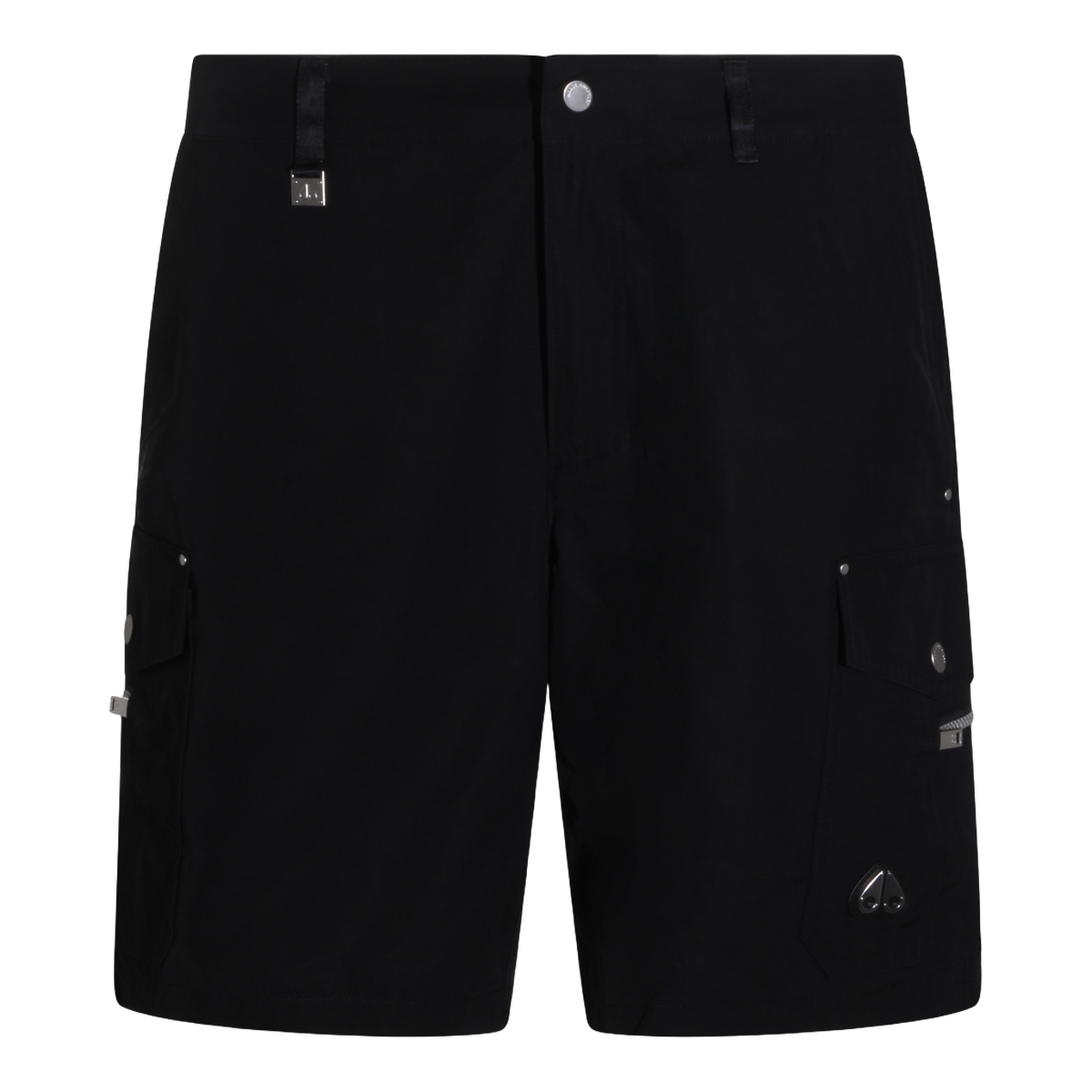 Mid-Thigh Cut Black Shorts