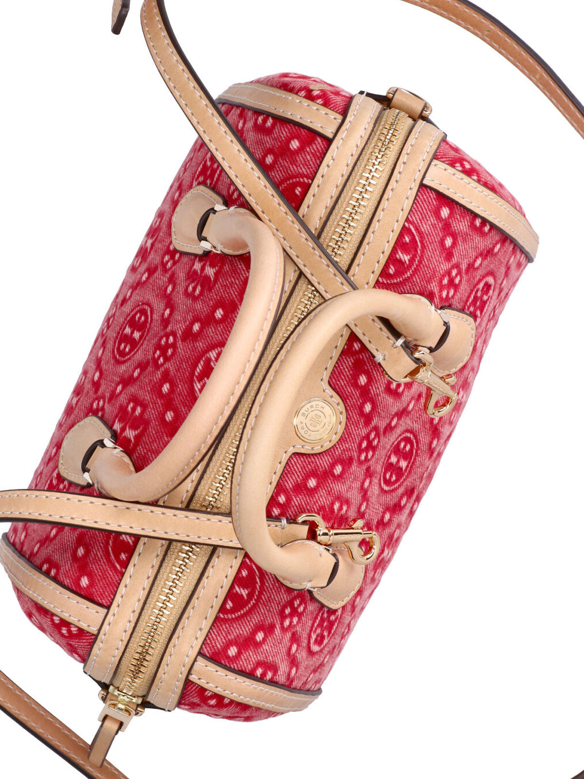 Red Monogram Petite Barrel Bag