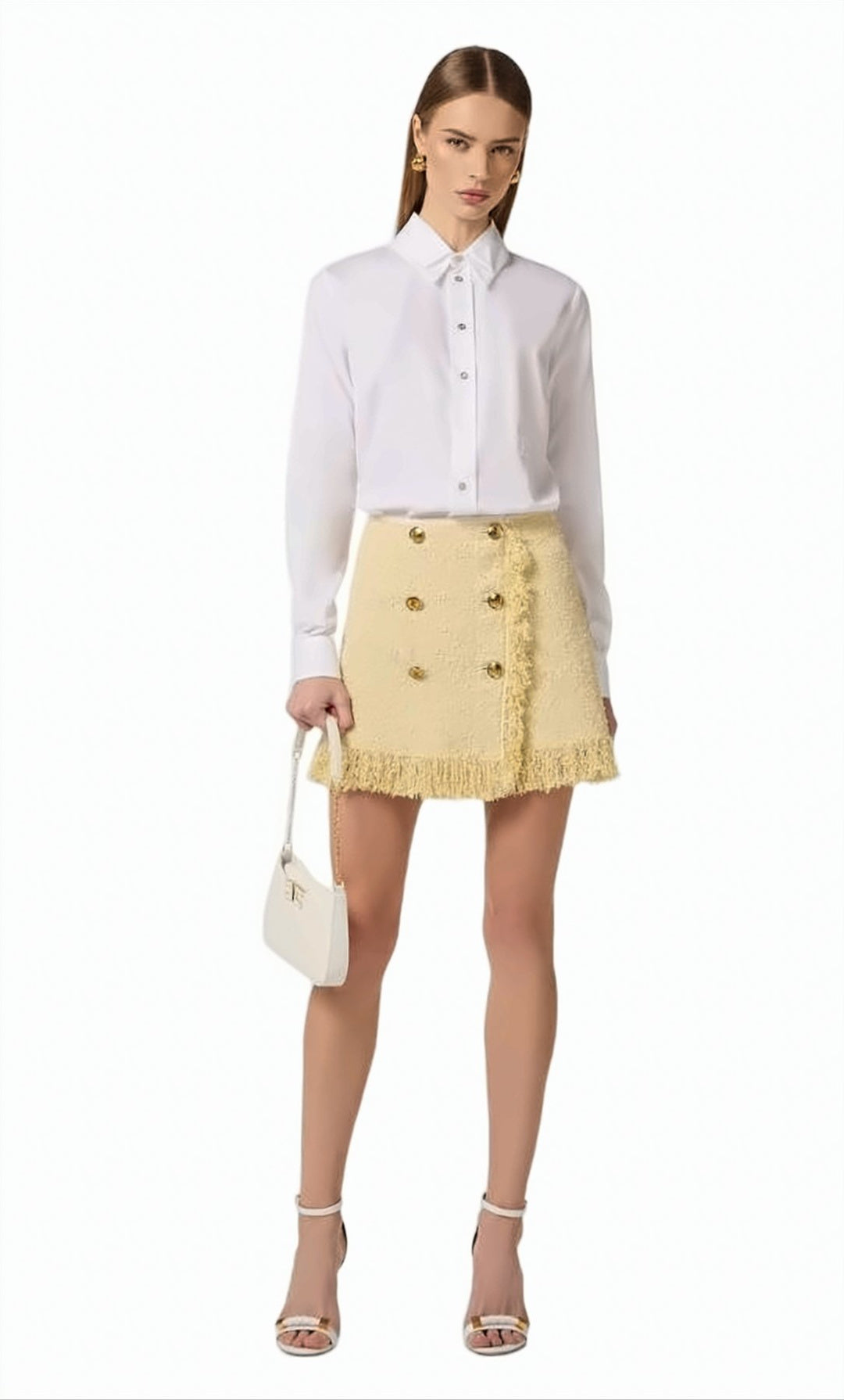 Cotton Double Collar Button Shirt