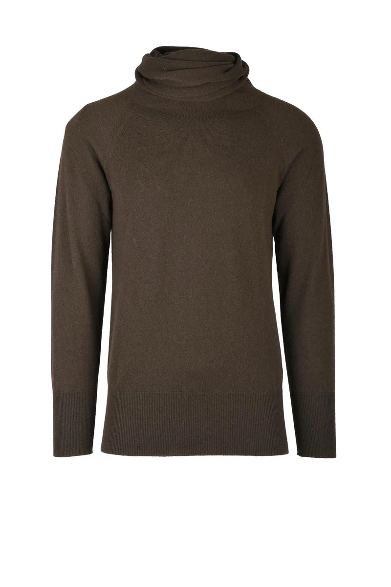 Cashmere Hoodie Pullover - Brown