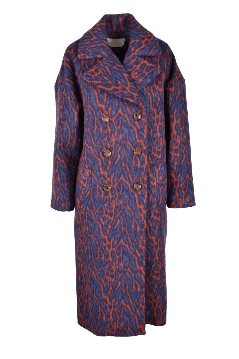 Wool Cloth Double-Breasted Coat - Brown