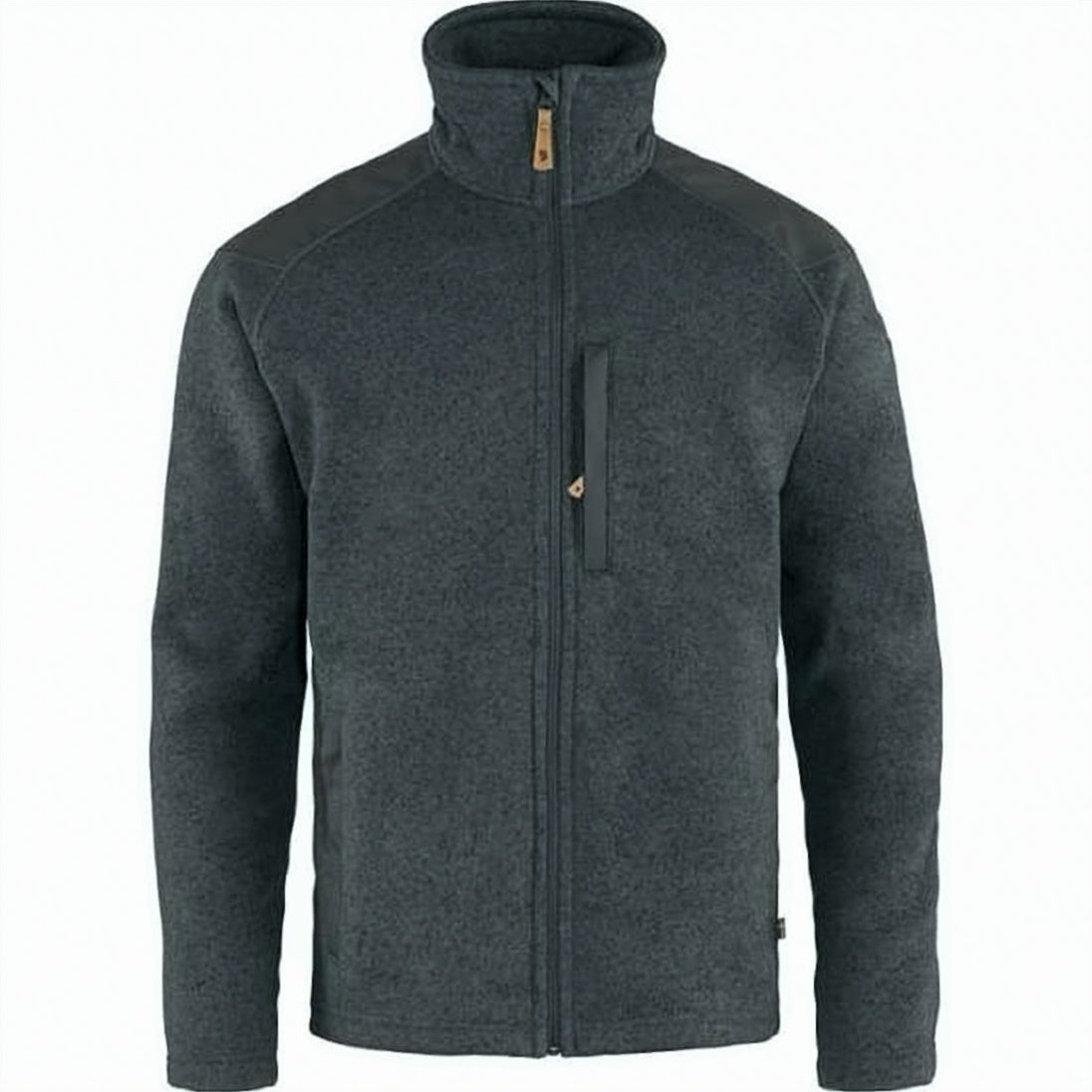 Textured Fleece Jacket with Zip Chest Pocket