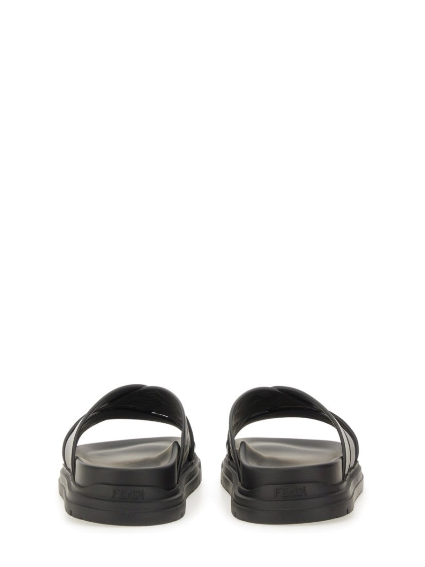 Black Slide Sandals