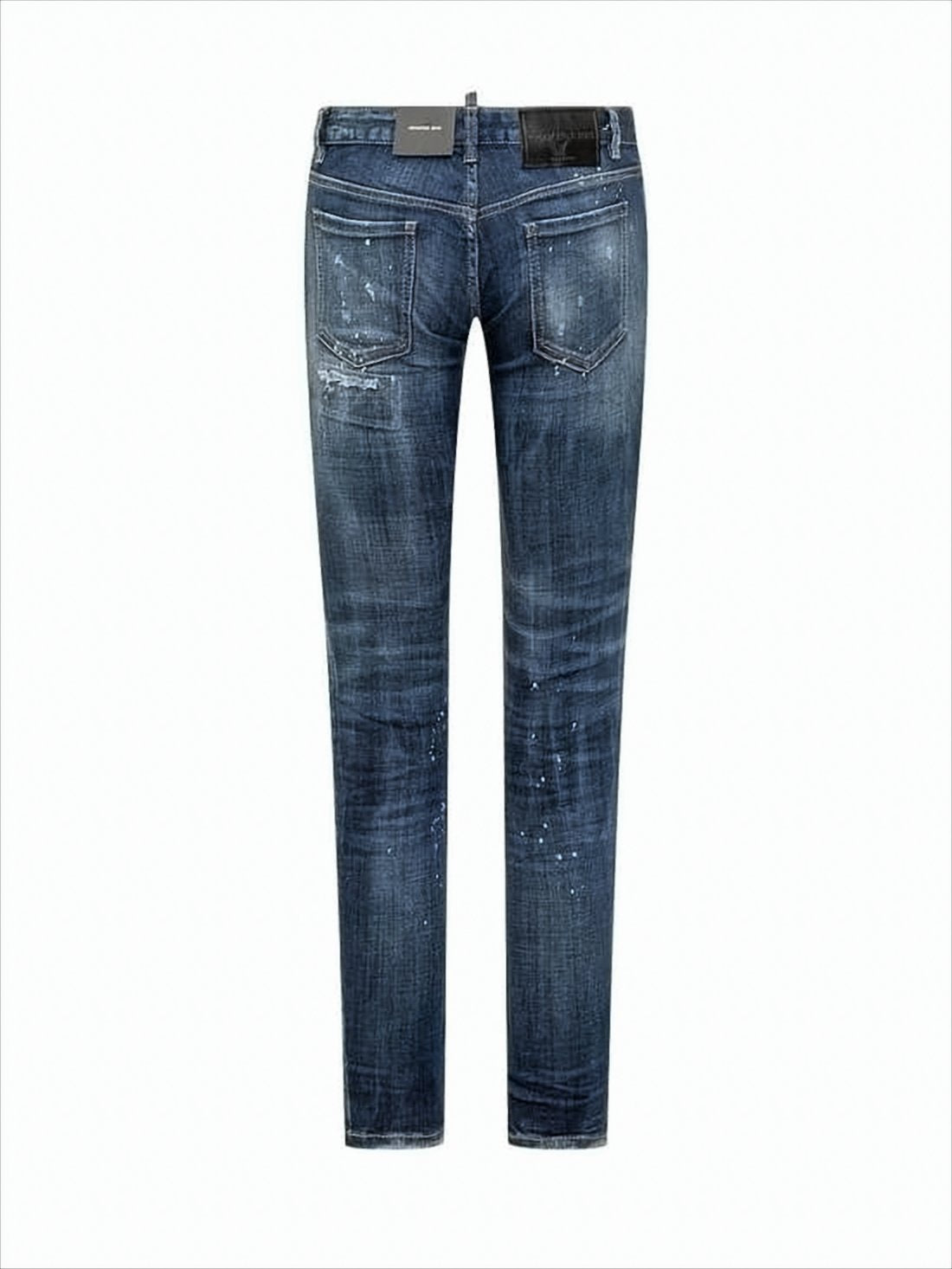 Slim-Fit Distressed Denim Pants