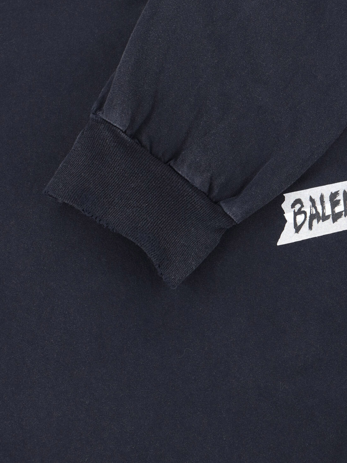 "Masking Tape" Long Sleeve T-Shirt – Black