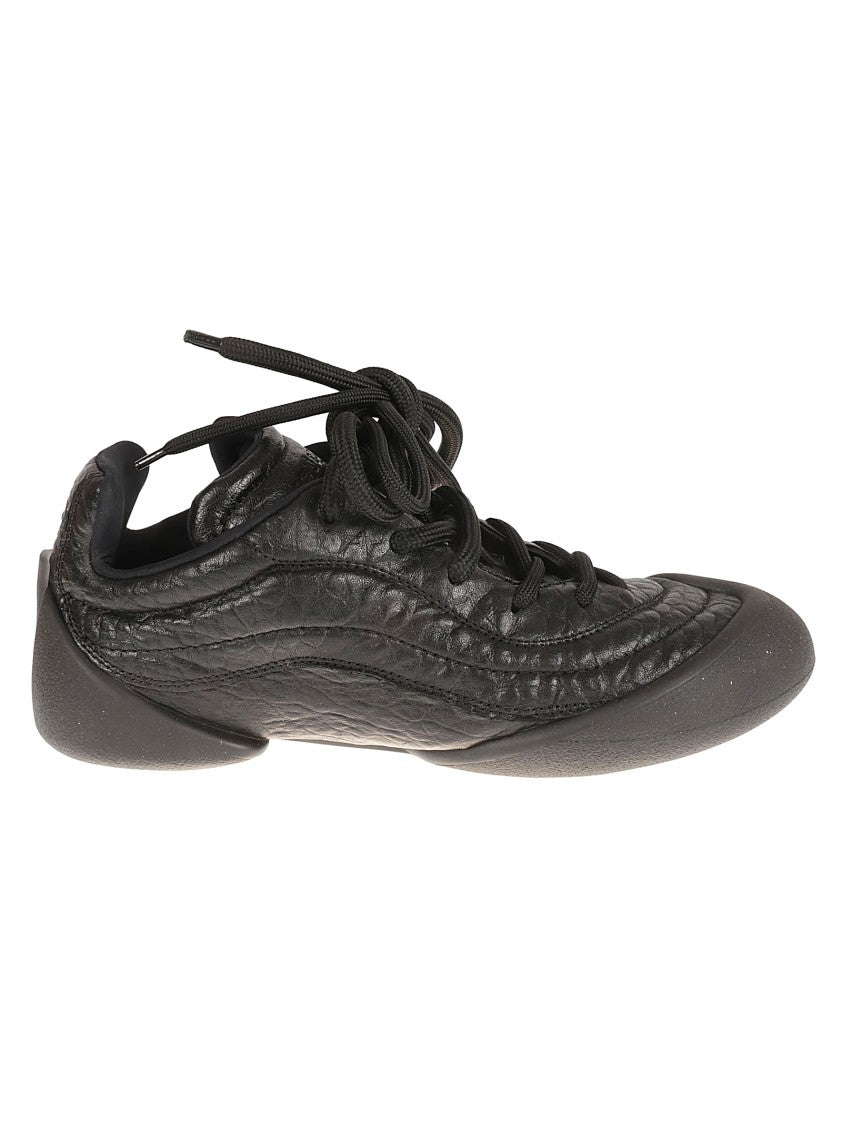 Textured Leather Sneakers