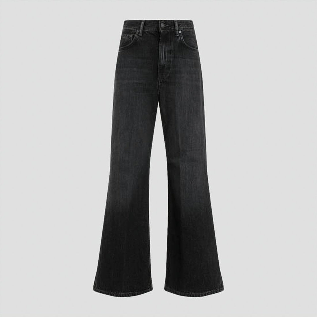 High Waist Wide-Leg Denim Pants