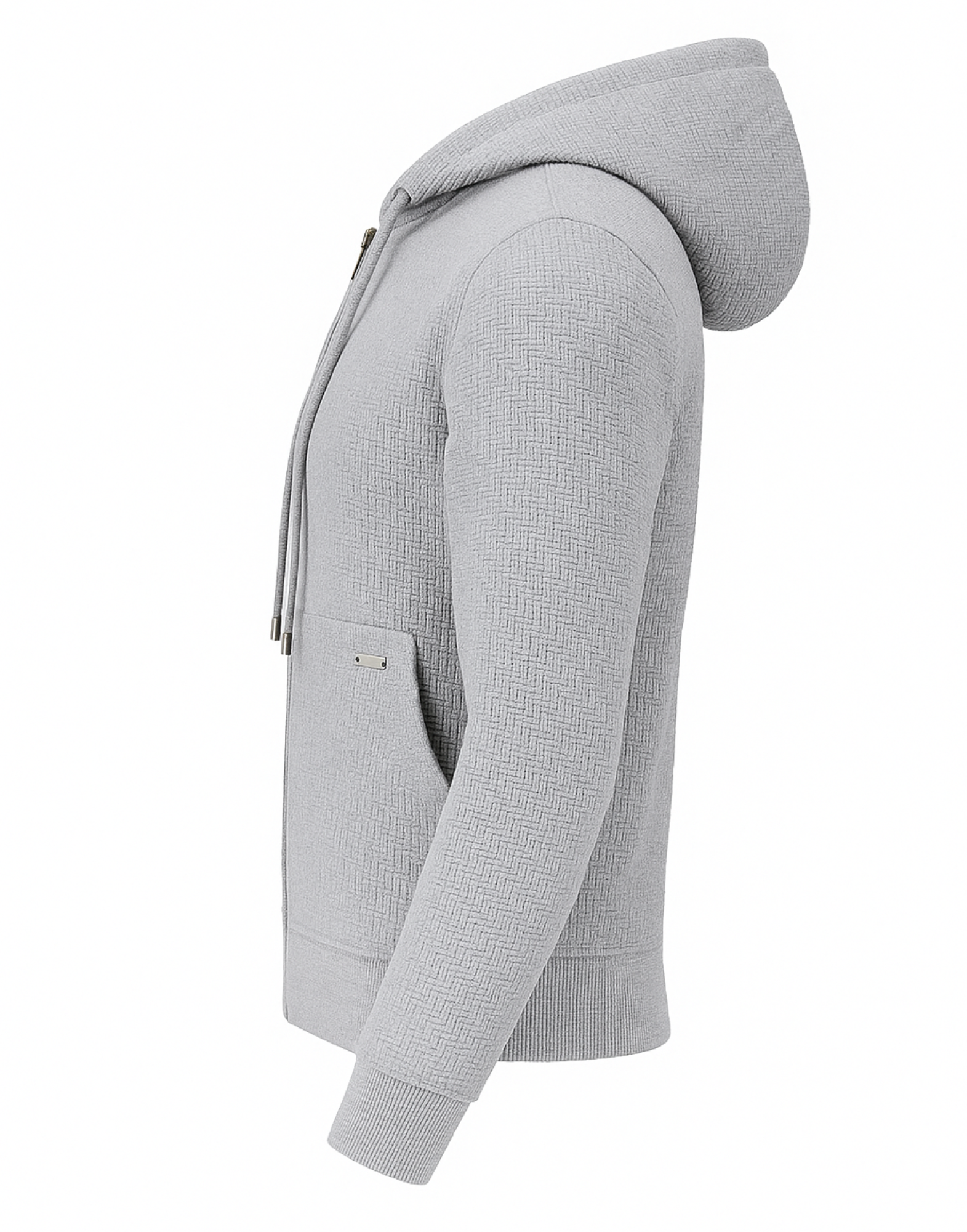 Fine Wool Zip-Up Hoodie
