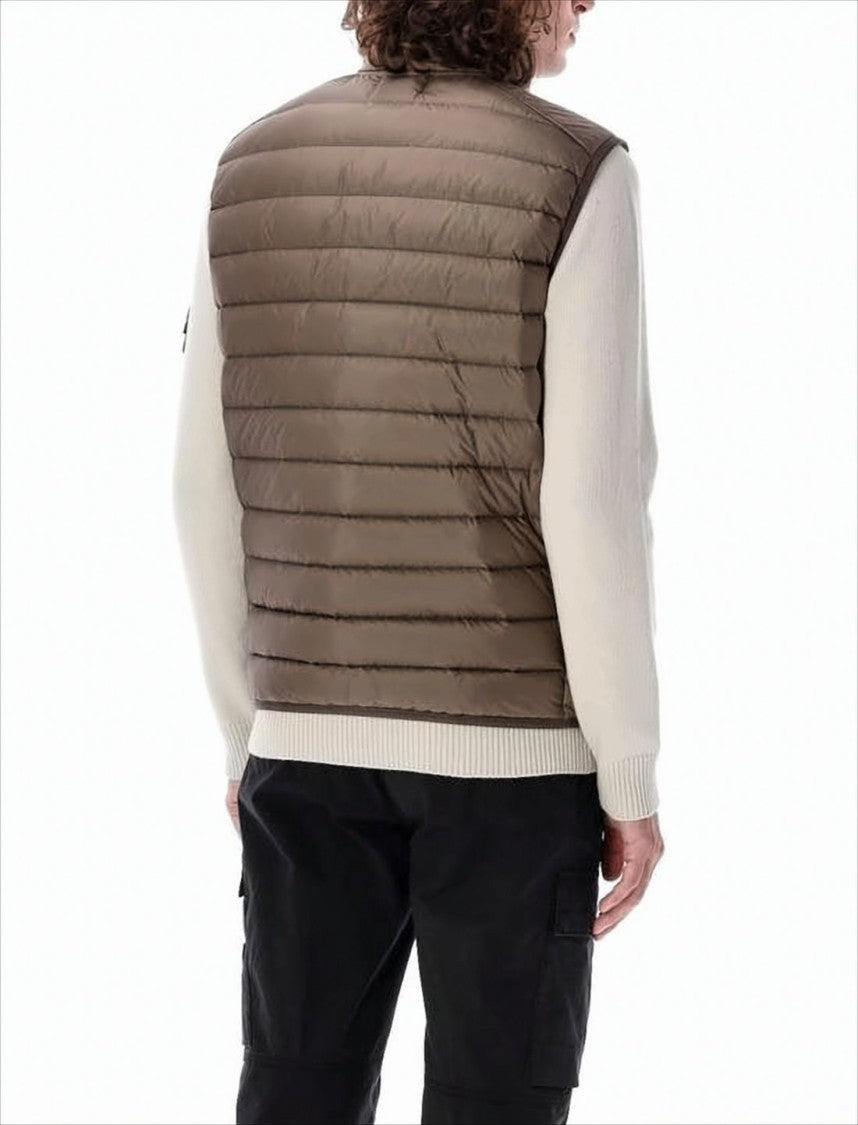 Padded Vest with Horizontal Quilting