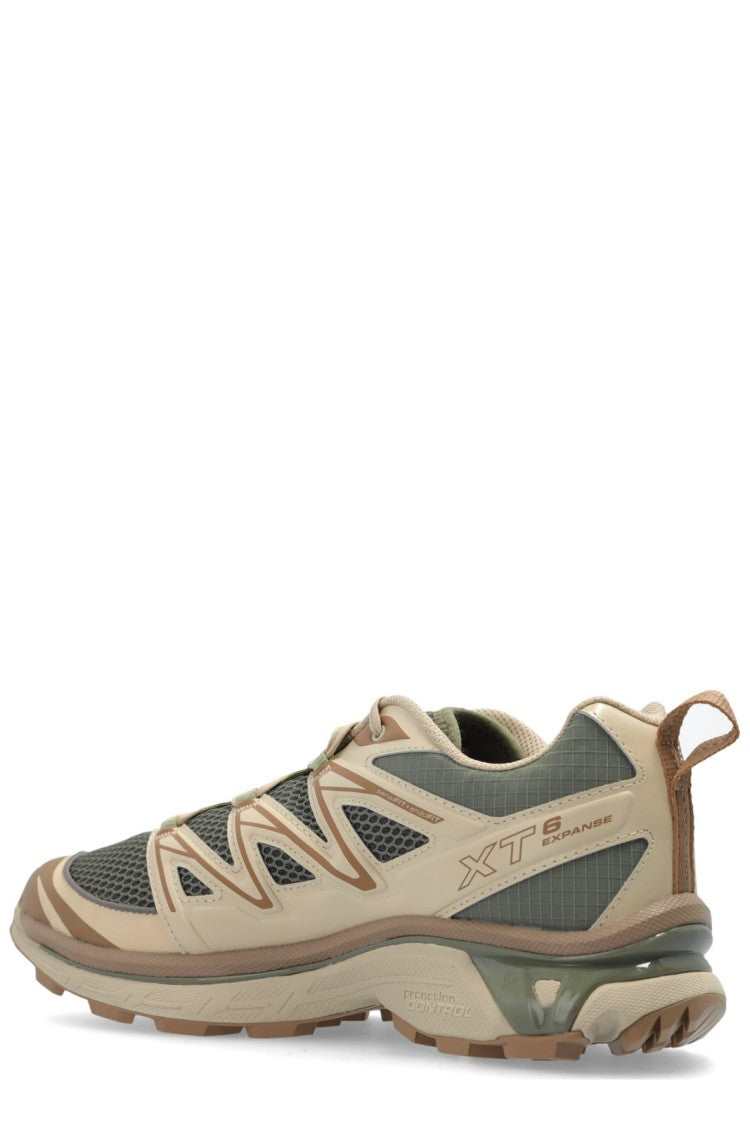 Low-Profile Green Sneakers With Breathable Mesh And Rugged Sole