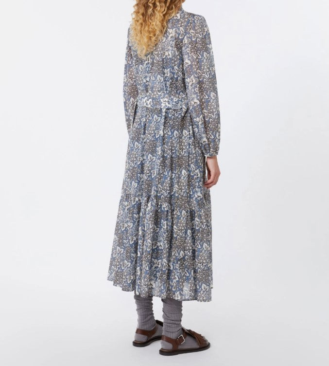 Pure Cotton Voile Puff Sleeve Dress