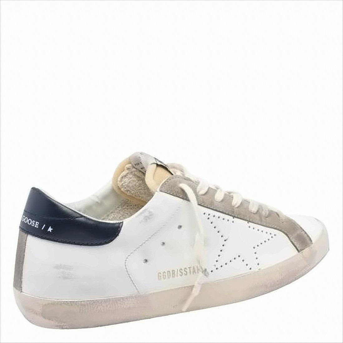 Low-Top Sneakers with Vintage Perforated Star Design