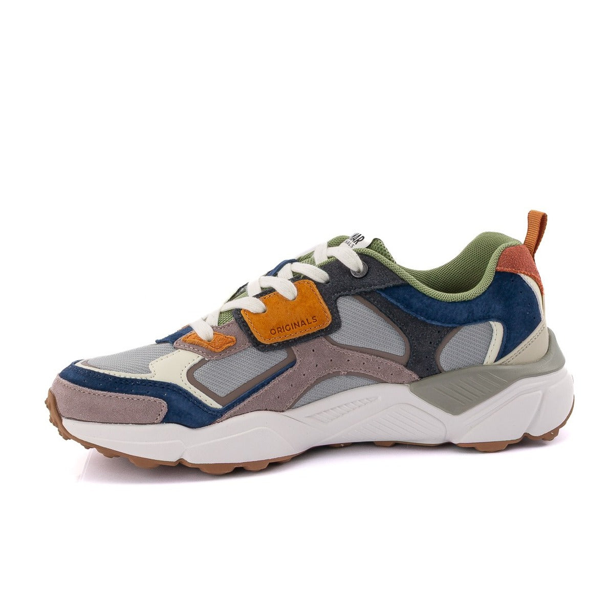 Lightweight Grey Sneakers With Suede Accents