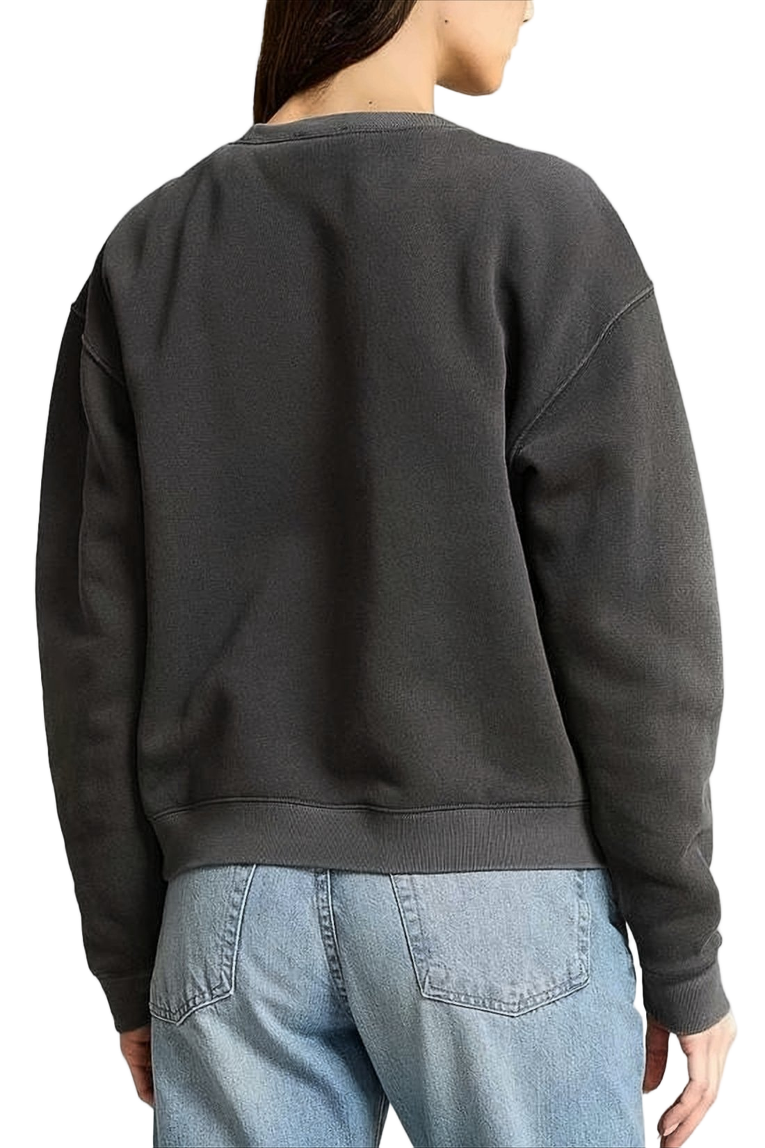 Casual Long-Sleeve Sweatshirt with Graphic Bear Design