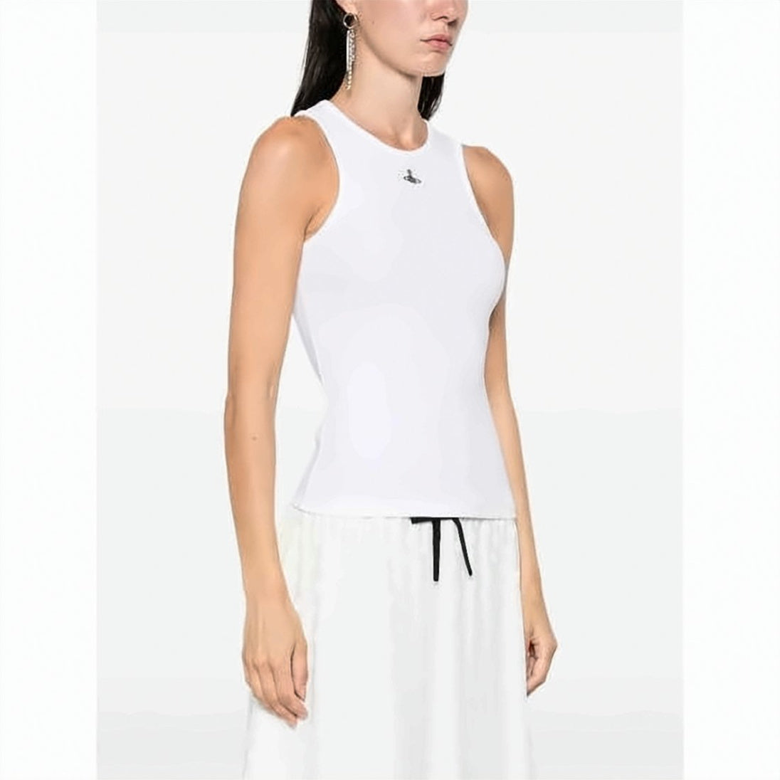 Draped Cowl Neckline Sleeveless Top
