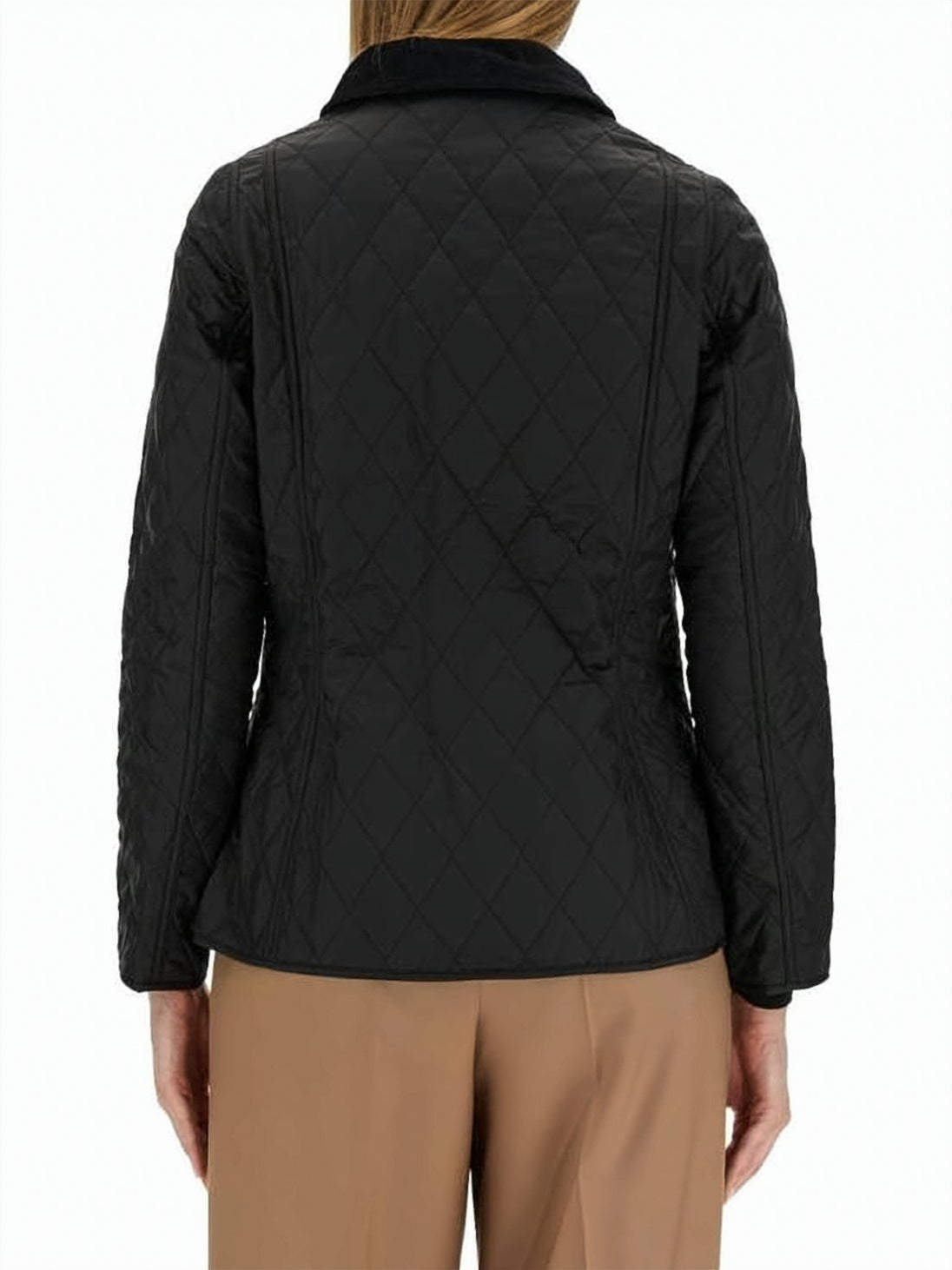 Navy Annadale Quilted Diamond Pattern Jacket