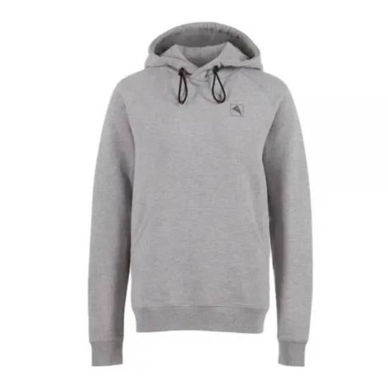 Relaxed Fit Grey Hoodie with Drawstring