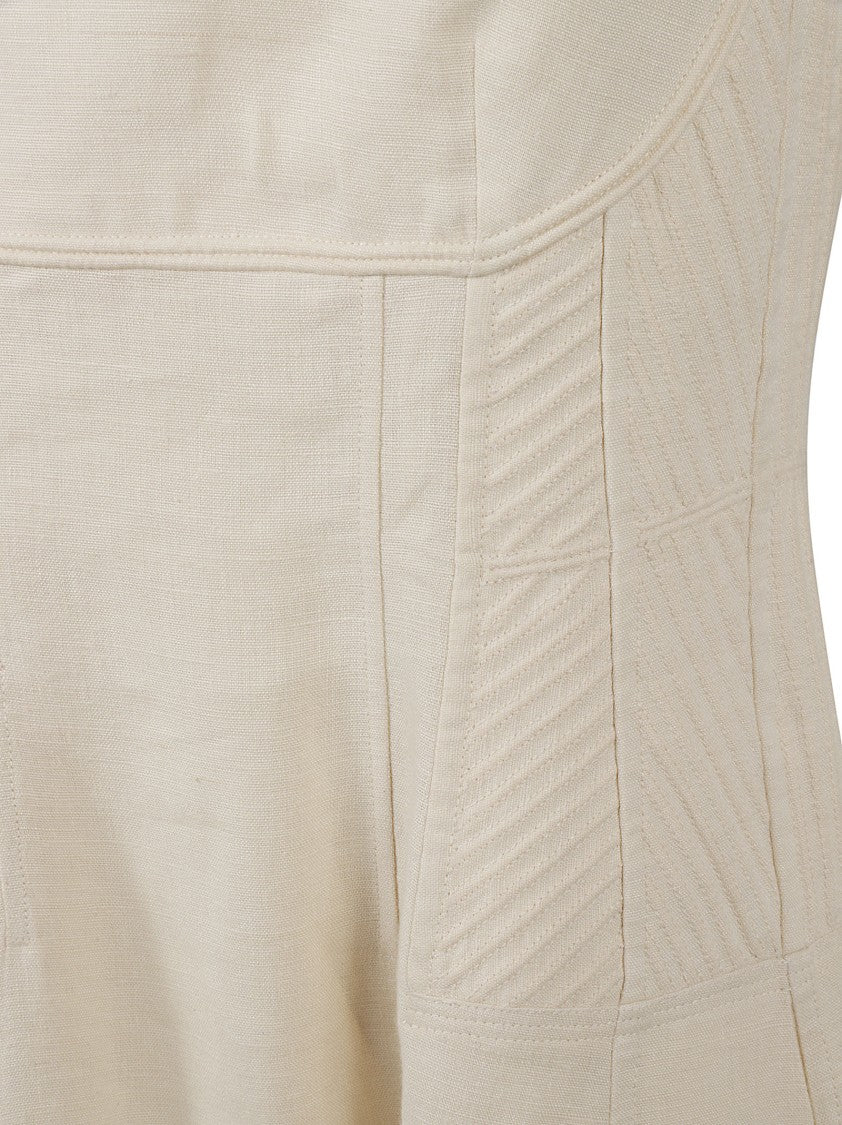 Fitted Square Neckline Dress