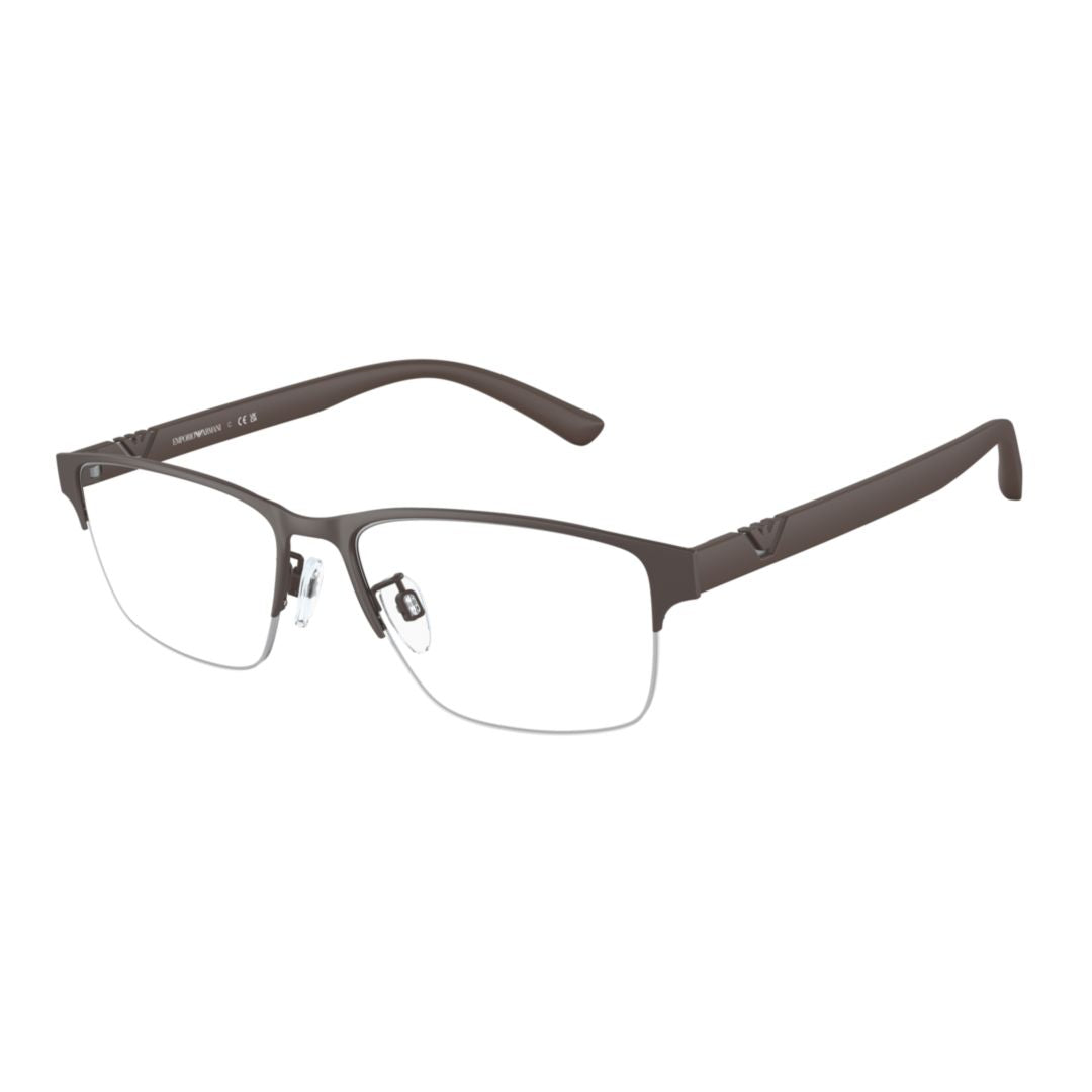 1138 Vista Matte Finish Rectangular Metal Eyeglasses with Adjustable Nose Pads