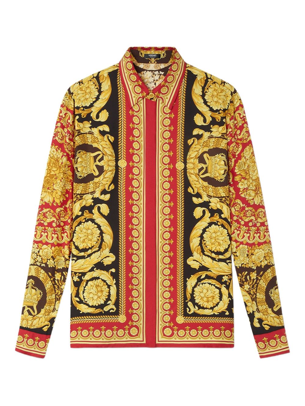 Baroque Print Long-Sleeve Top