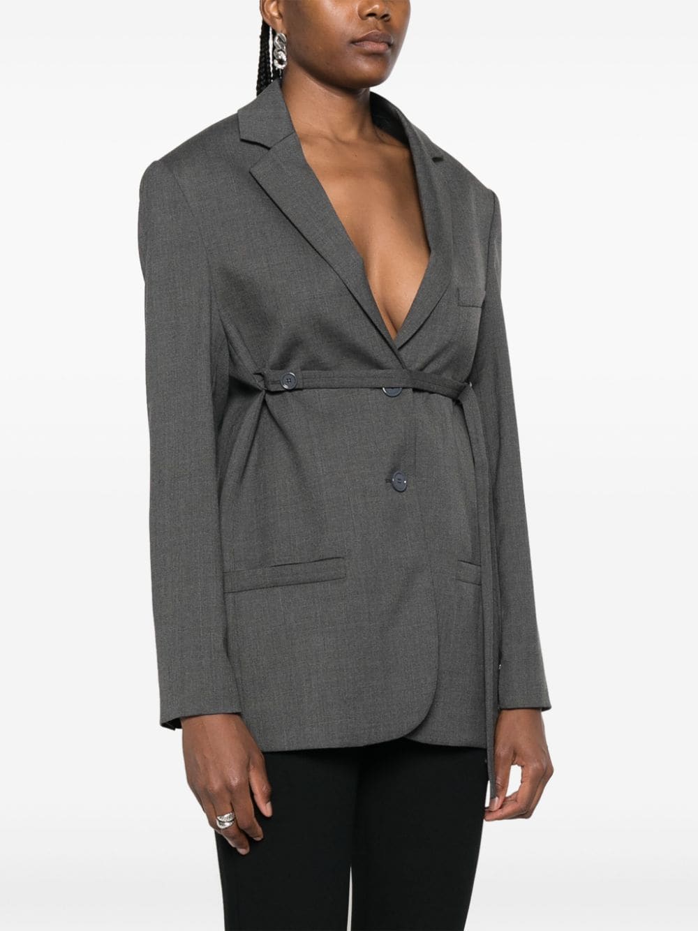 Tailored Belted Blazer