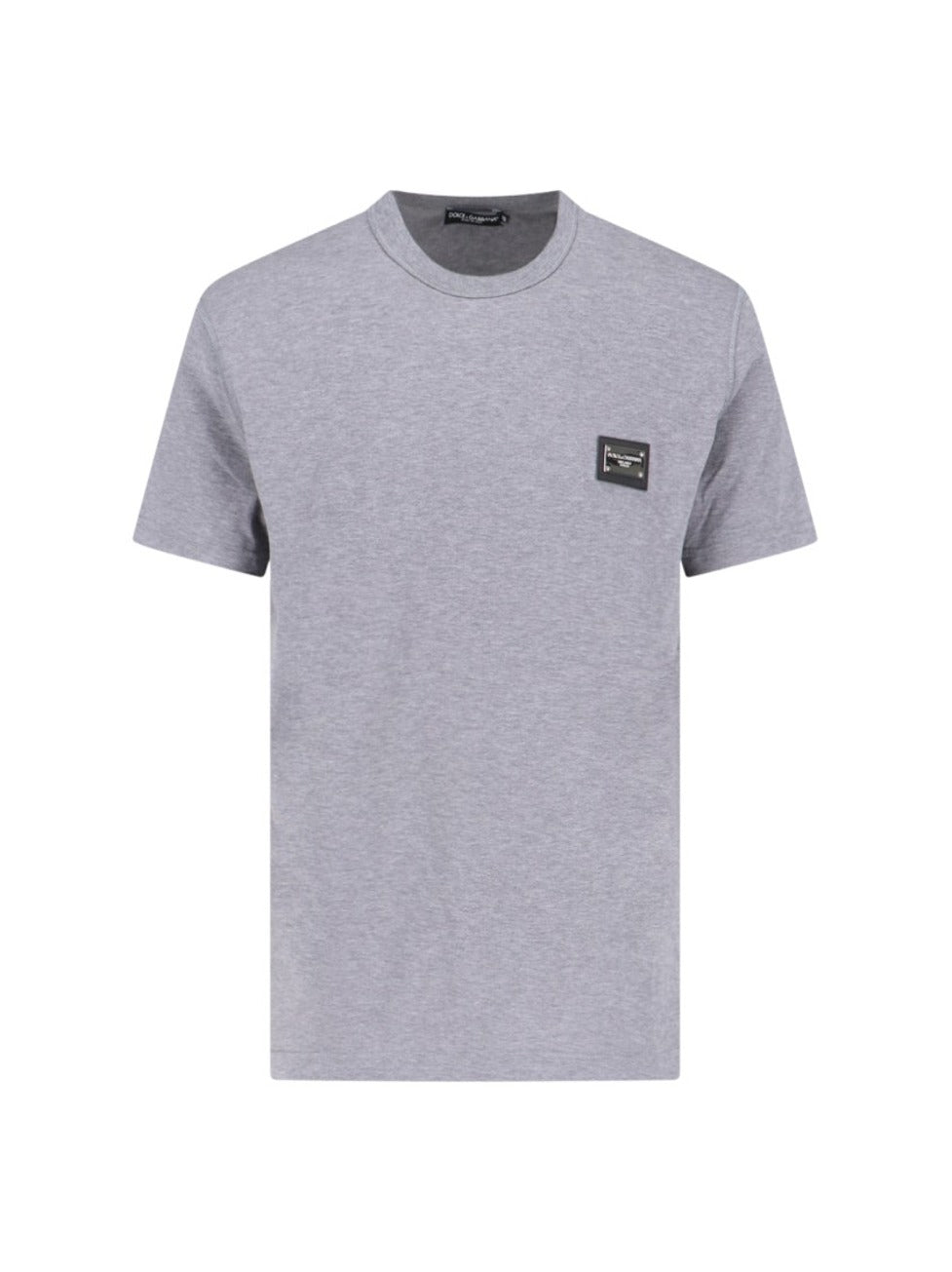 Logo T-Shirt With Plaque – Gray