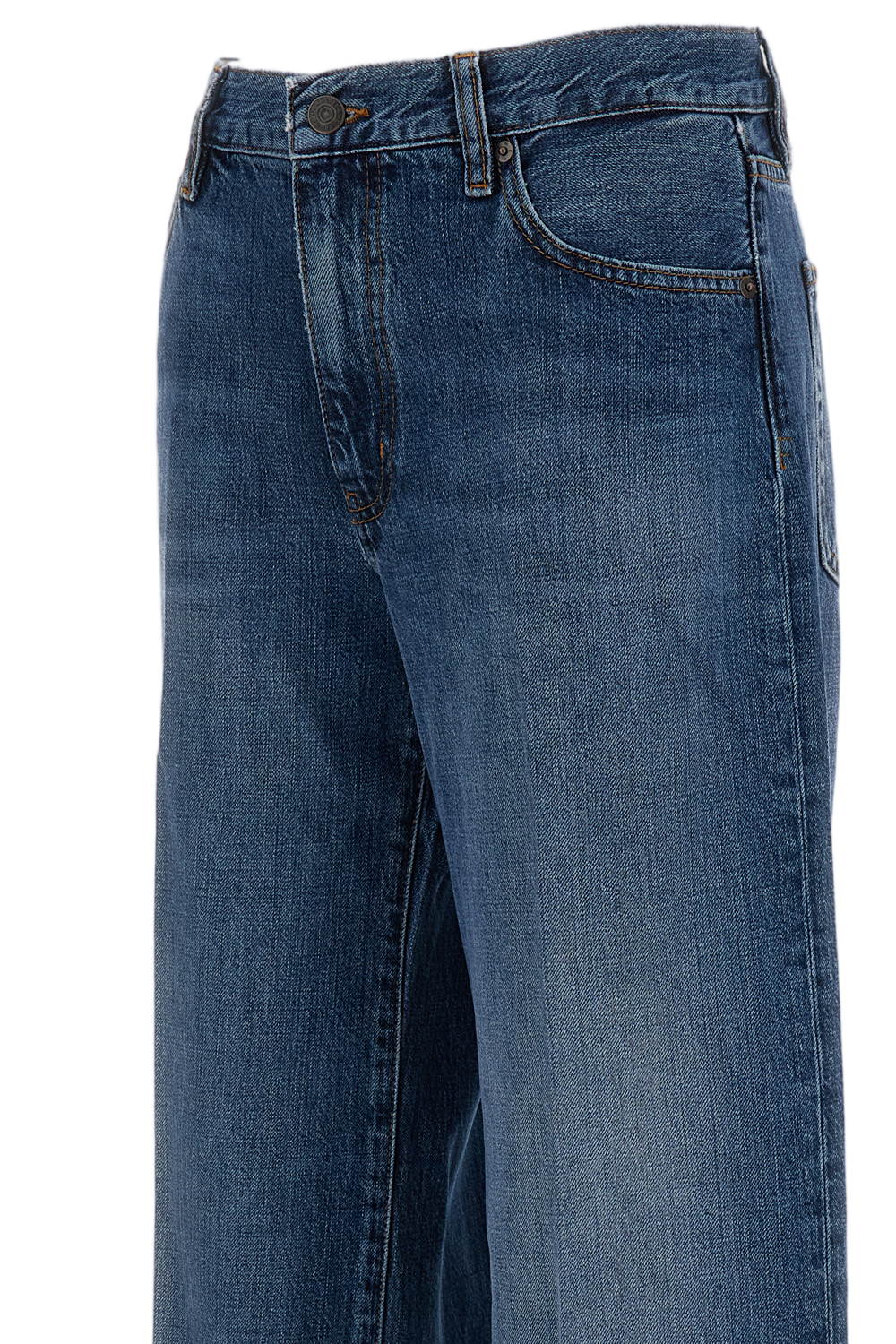 Relaxed-Leg Mid-Rise Jeans