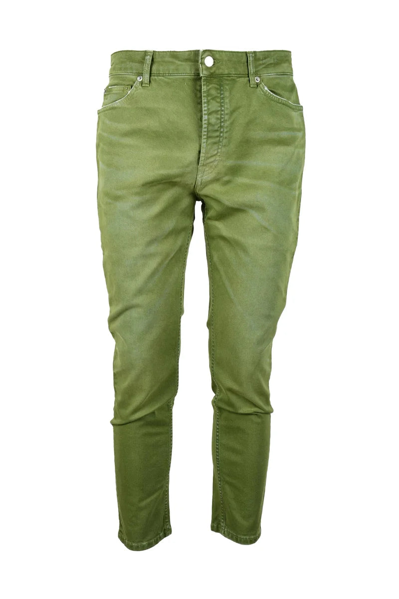Cotton Stretch Jeans - Green