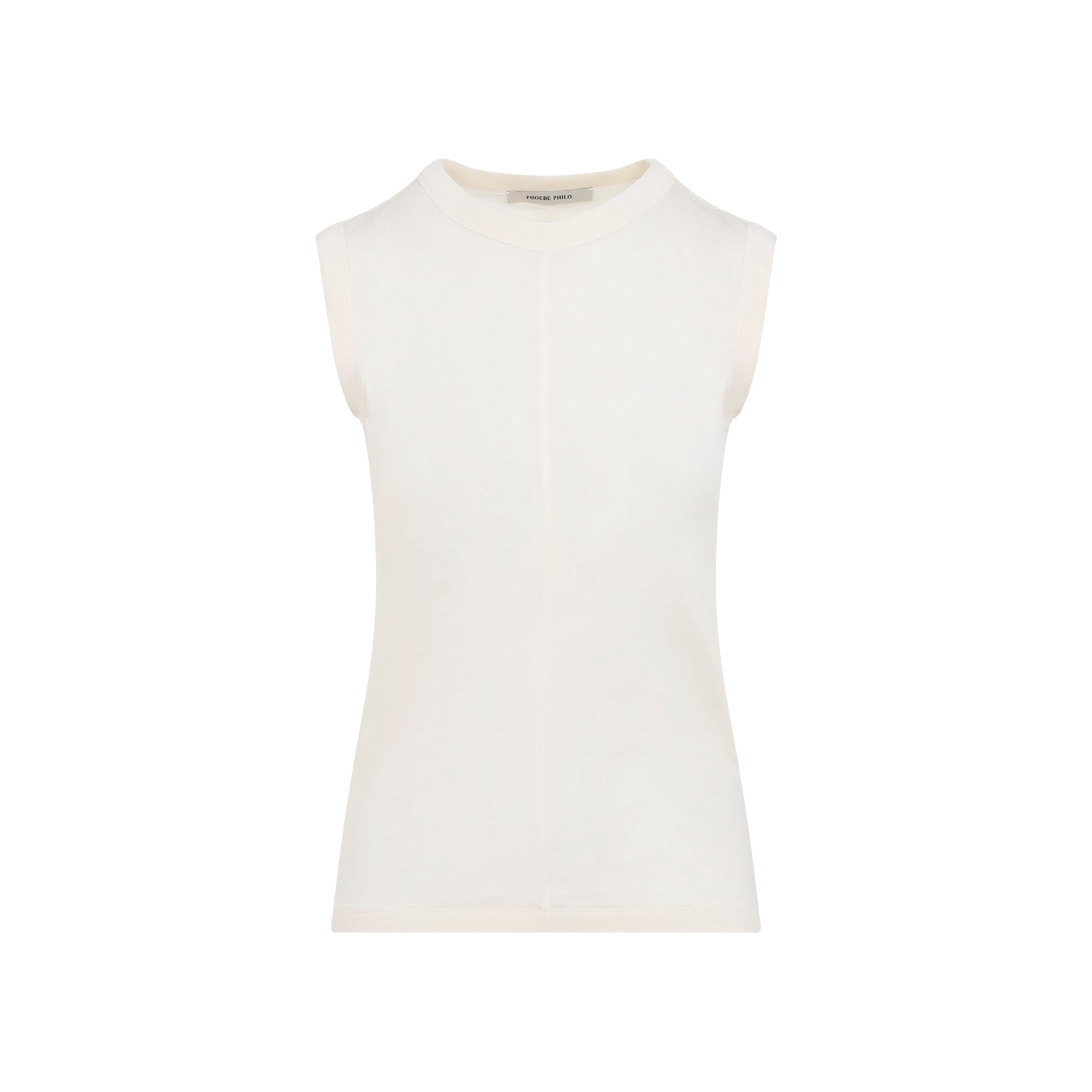 Ultrafine Ivory Lyocell Tank Top