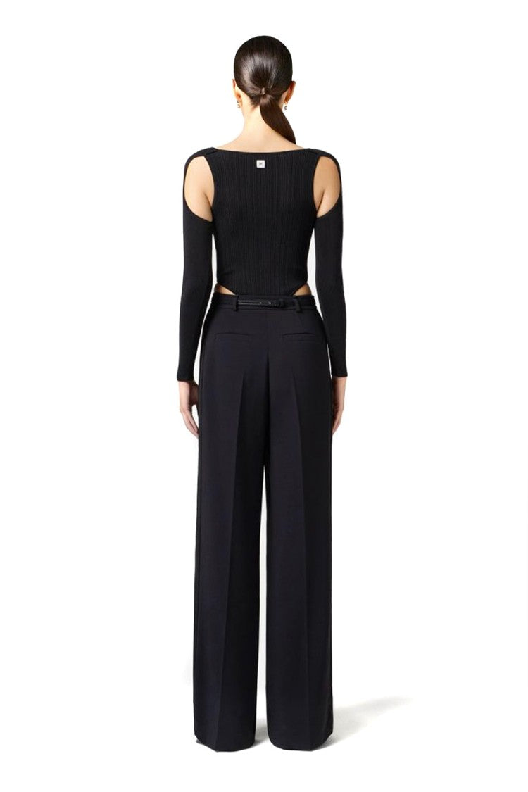 Wide-Leg Trousers With High Waist