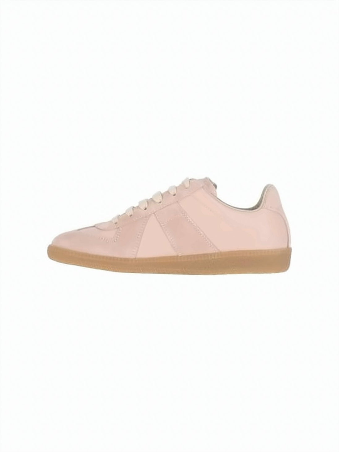 Low-Profile Sneakers with Smooth and Suede Leather Combination