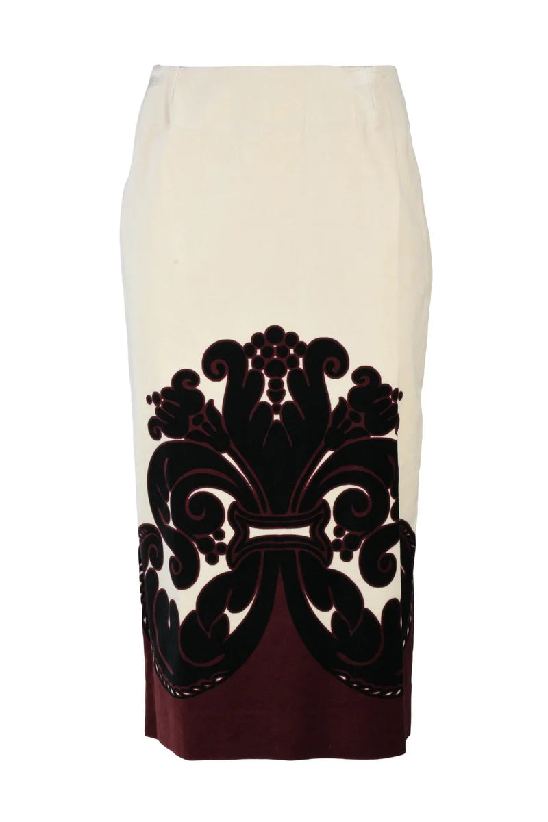 Velvet Skirt - Cream