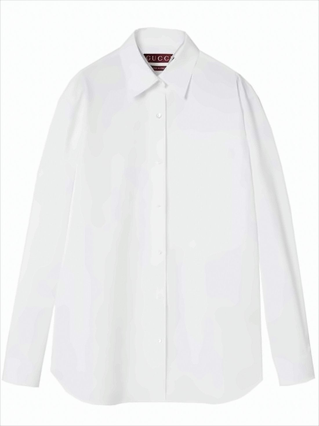 Crisp White Button-Up Shirt