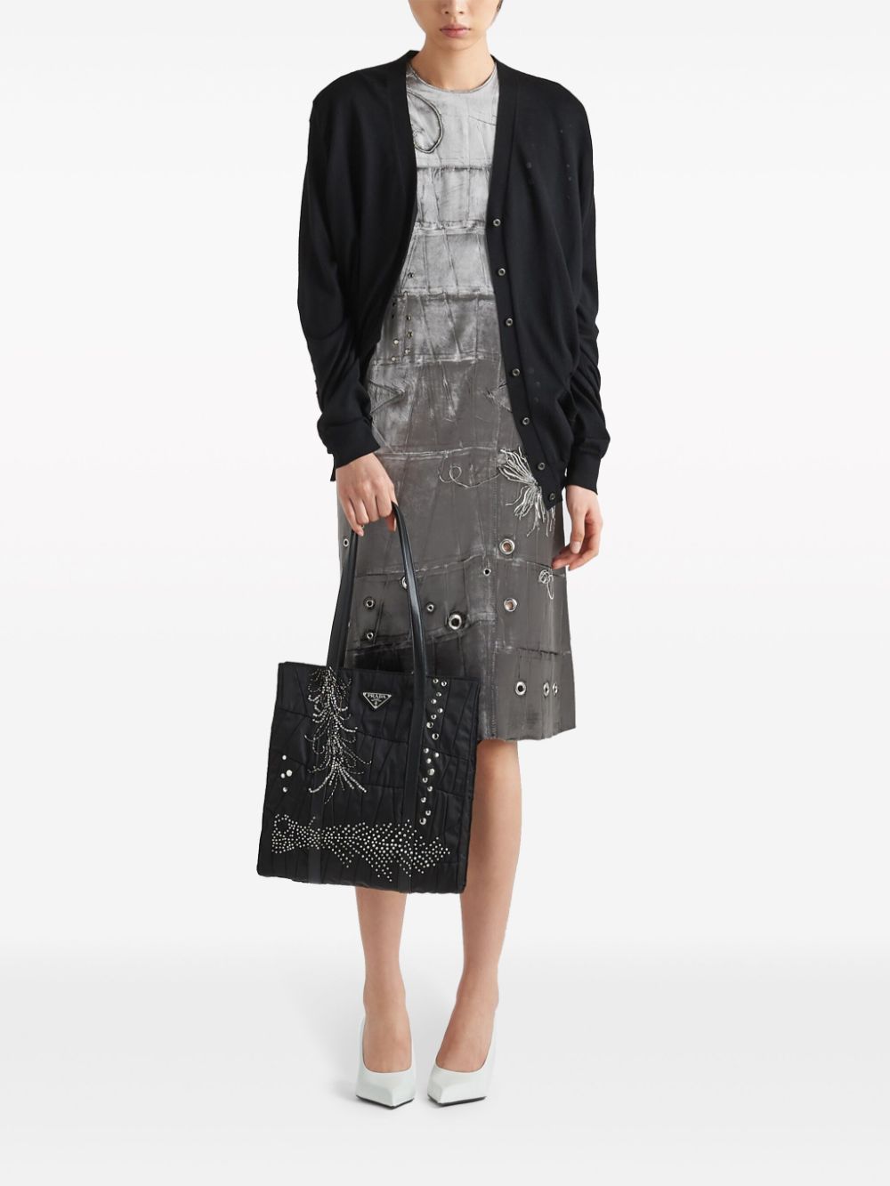 Medium Re-Nylon Patchwork Tote Bag