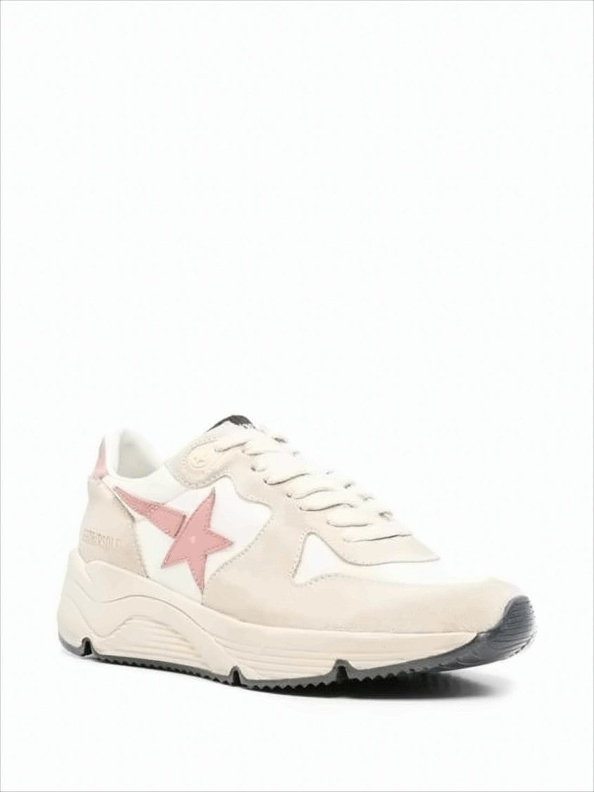 Sporty Nappa Leather and Suede Sneakers with Signature Star