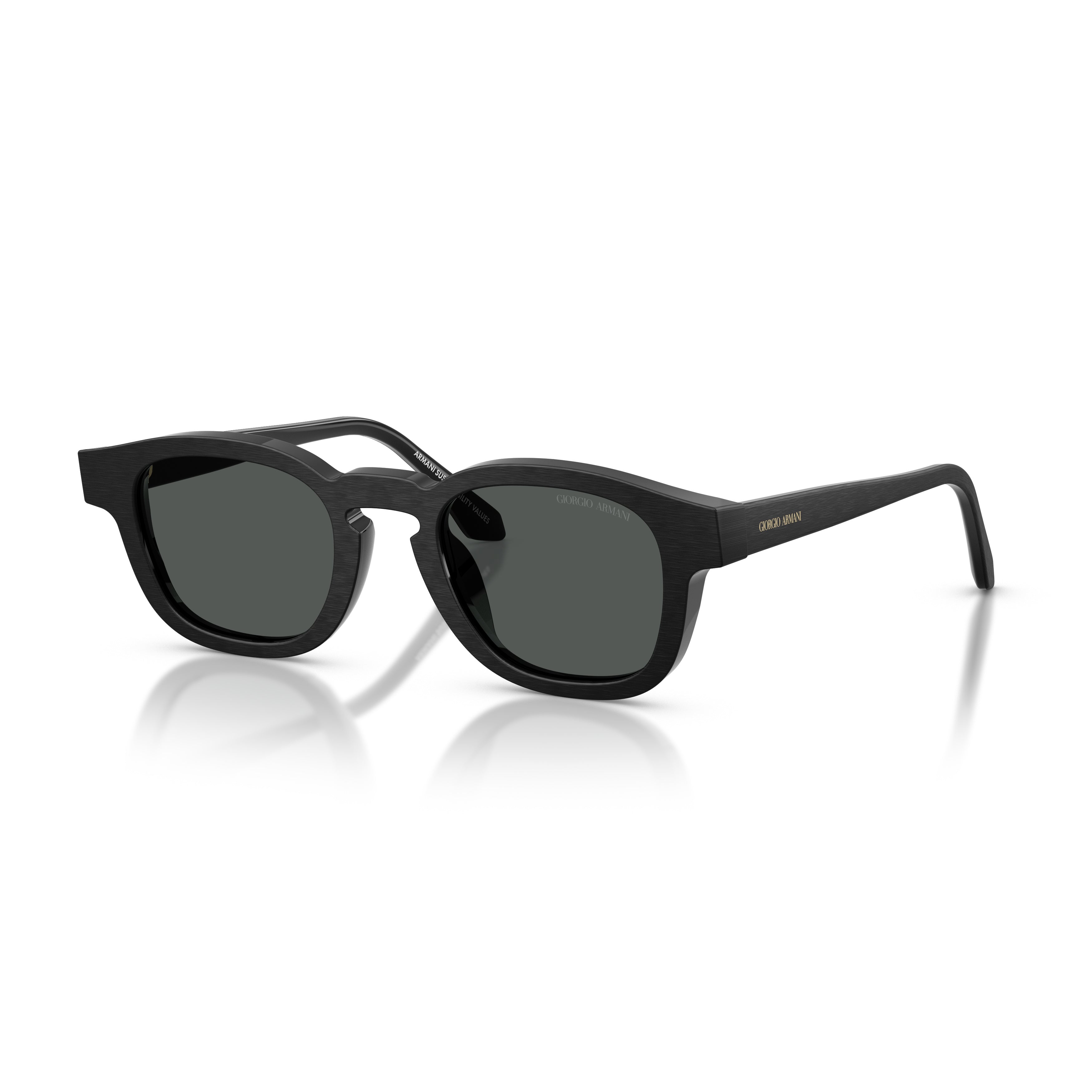 0ar8254u Rectangular Acetate Sunglasses with Dark-Tinted Lenses