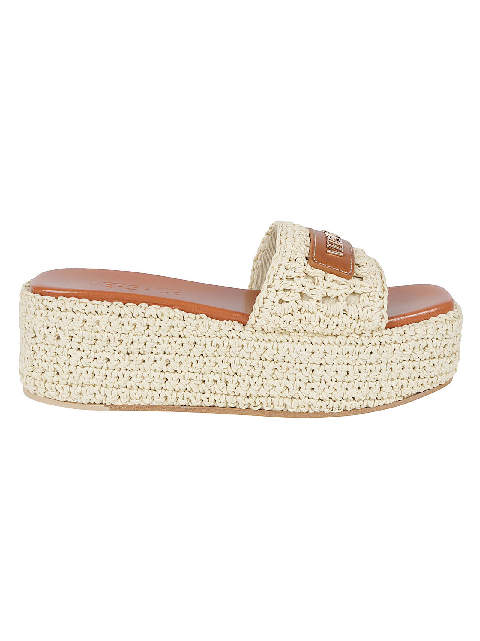Woven Raffia Platform Sandals