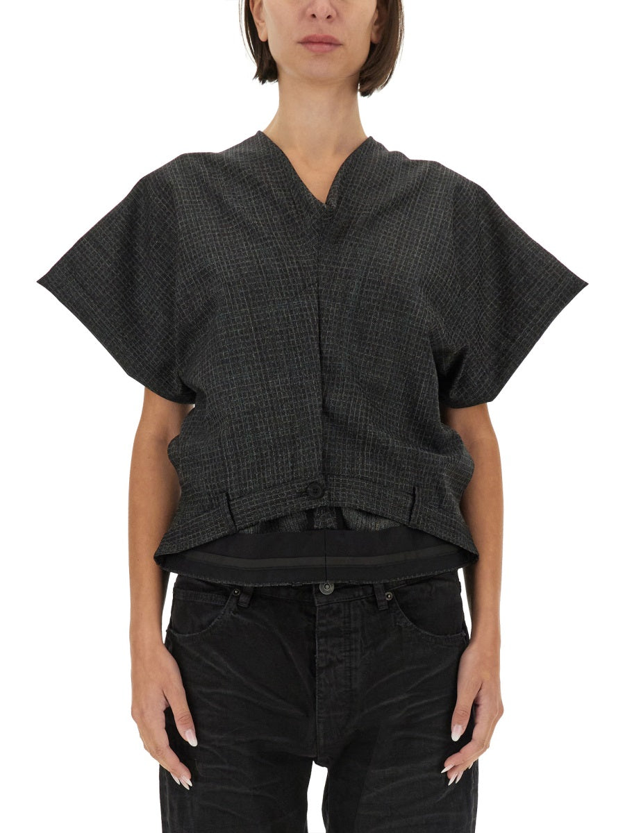 Regular Fit Tailored Wool Top