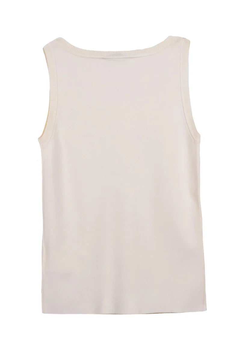 Pentola Knit Top - Cream