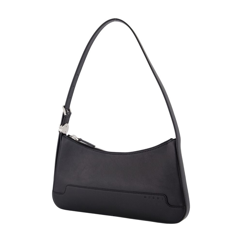 Shoulder Bag - Leather - Black