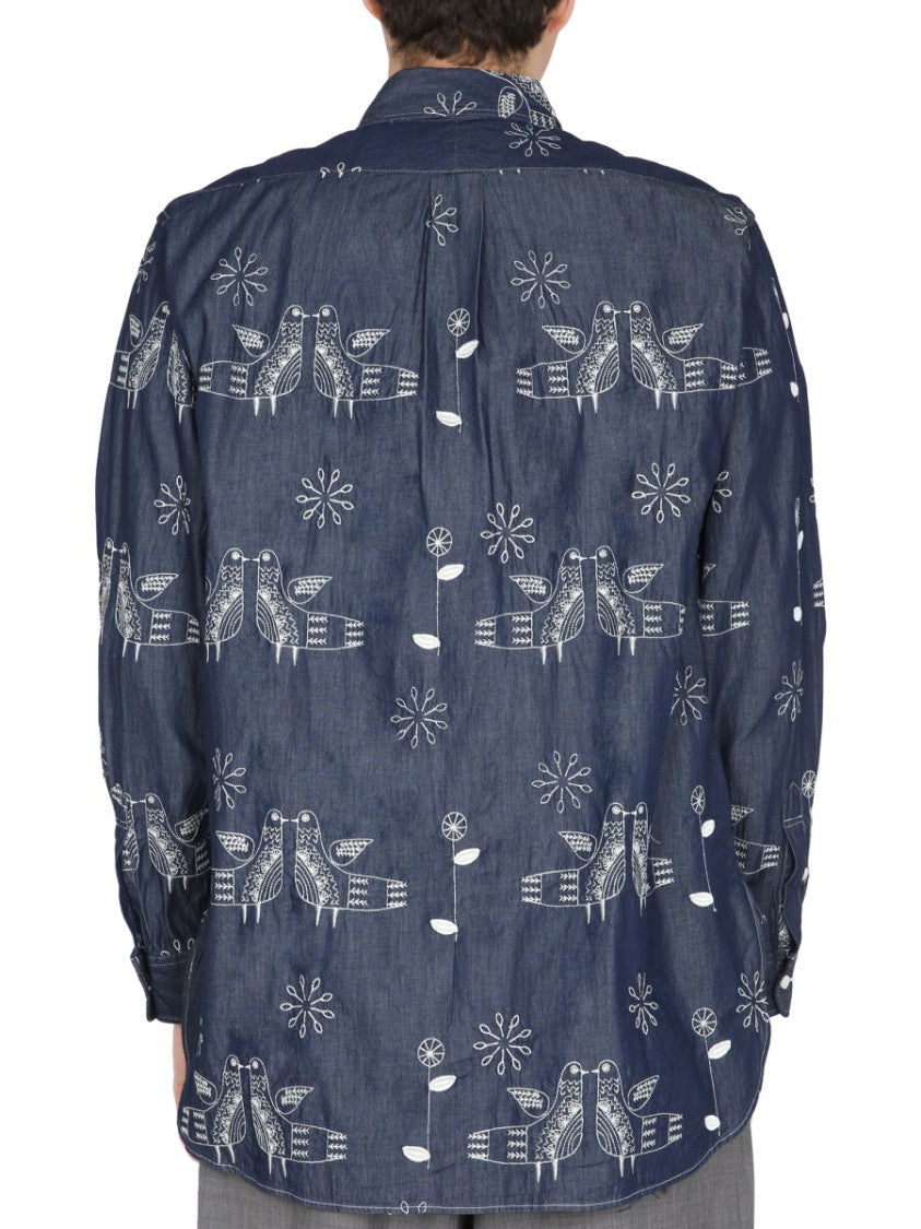 "Bird" Embroidery Shirt