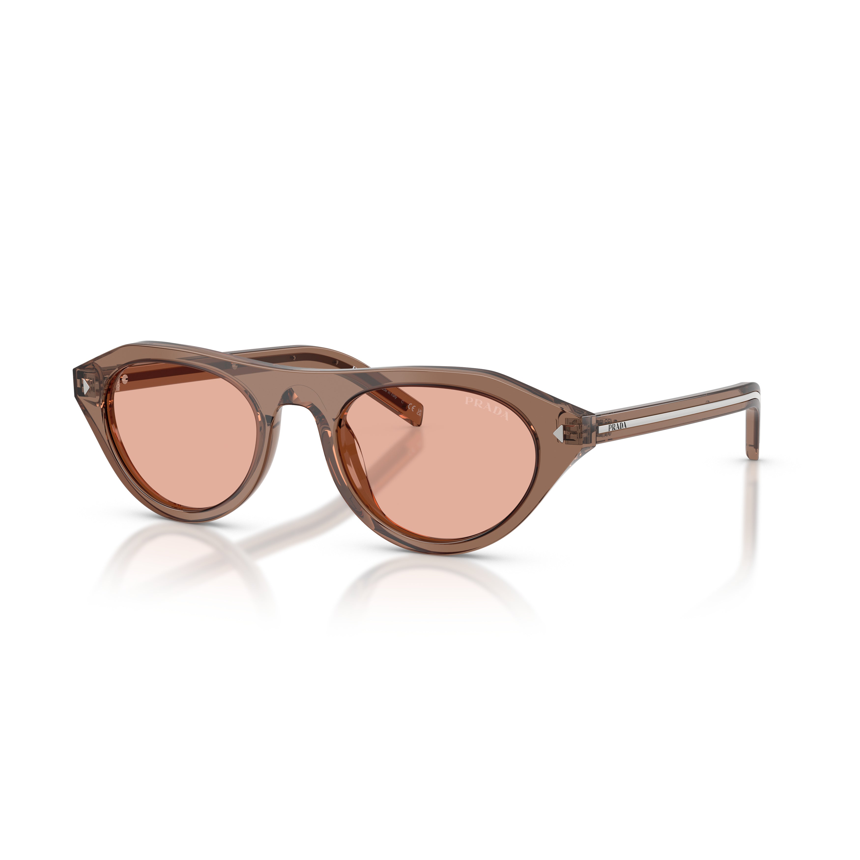 0pr B15s Translucent Brown Acetate Sunglasses