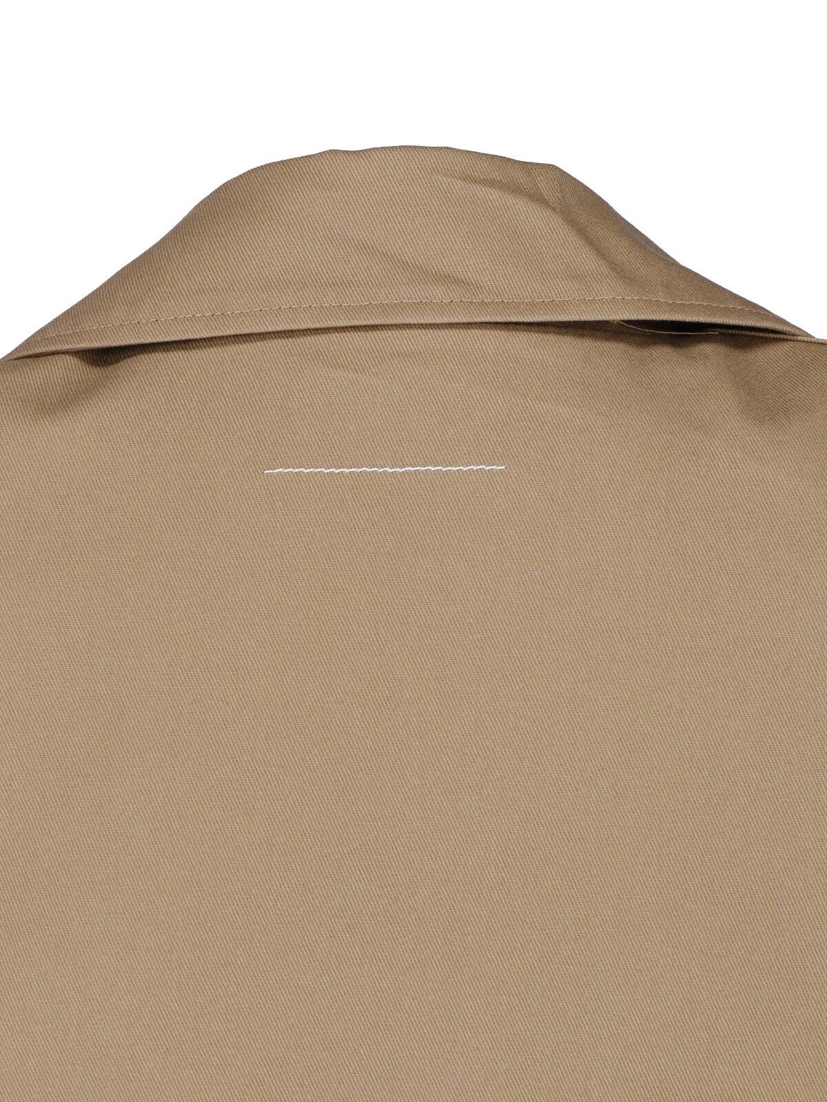 Boxy Beige Jacket with Padded Shoulders